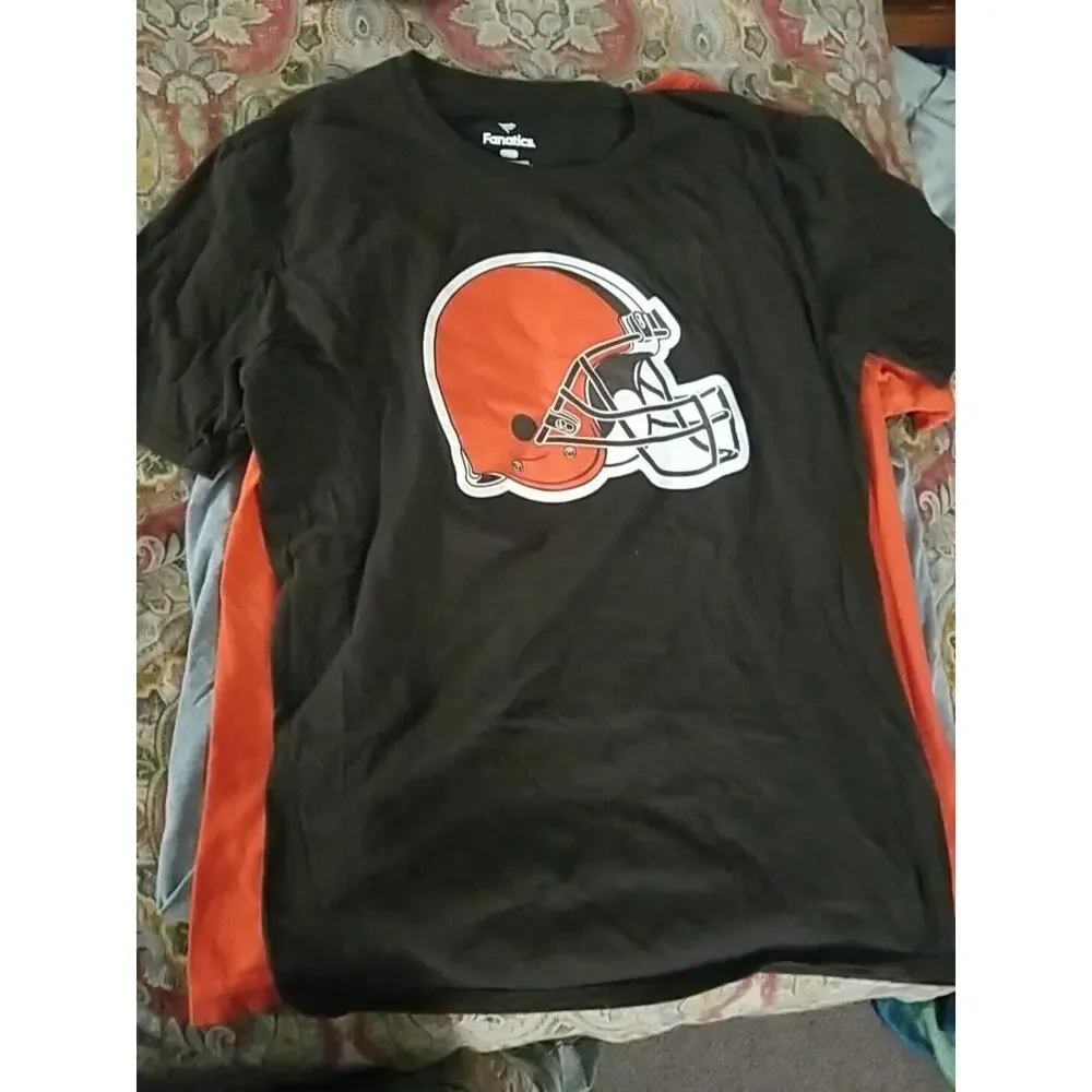 Mens Nike Dri Fit Cleveland Browns Short Sleeve T-Shirt Lot Of Three Size Larges